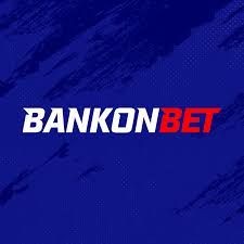 BankOnBet logo with bold white and red text on a textured blue background.