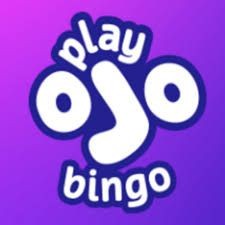 Play OJO Bingo logo with white letters on a purple gradient background.