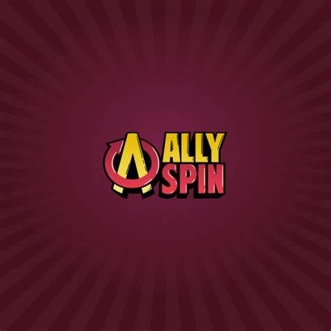 Logo with the text 'Ally Spin' on a red radial gradient background.